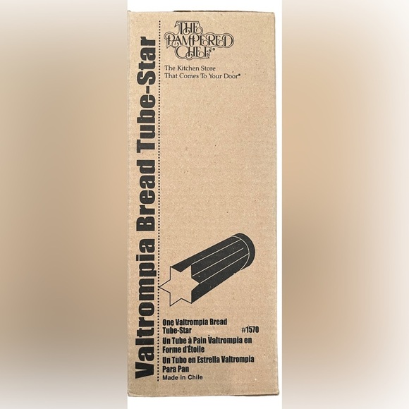 New in box pampered chef Valtrompia bread tube star #1570 - Picture 5 of 7